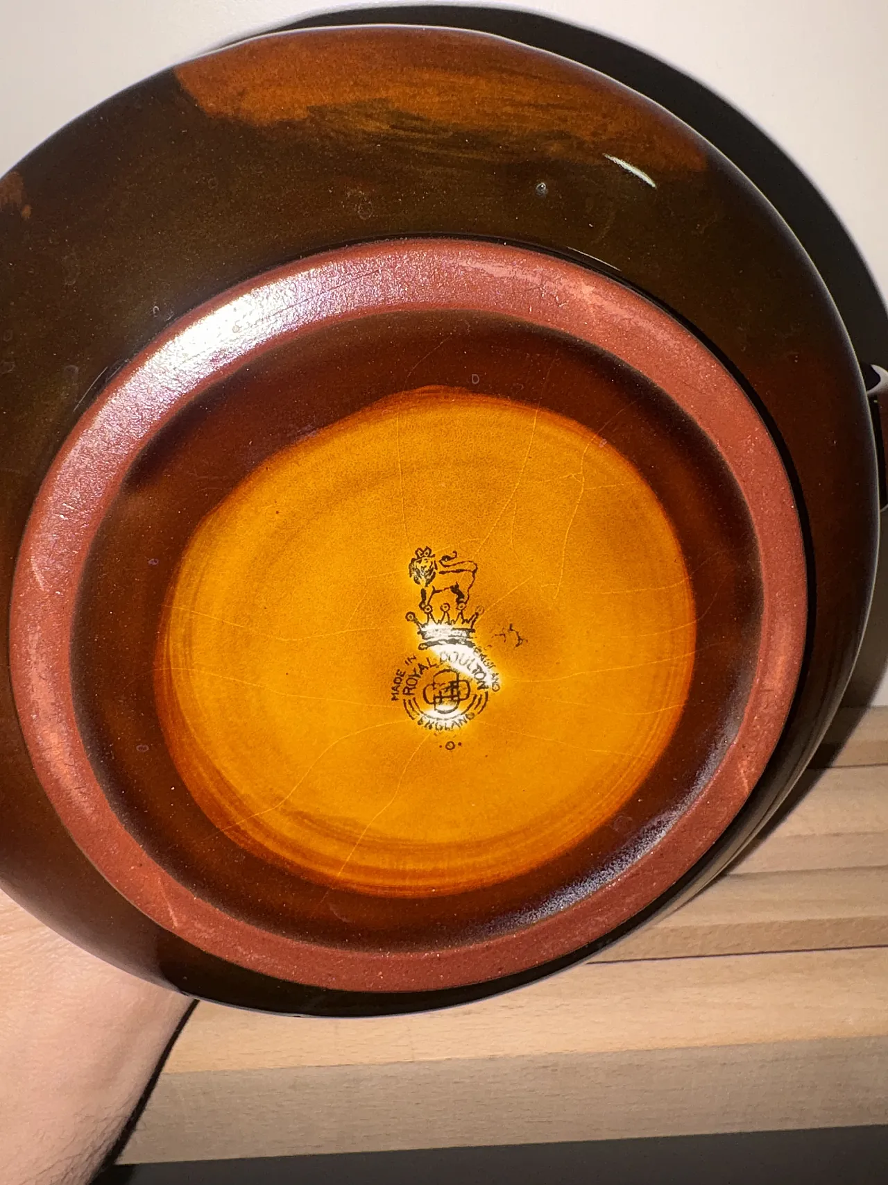 teiera in ceramica Royal Doulton Kingsware England 10