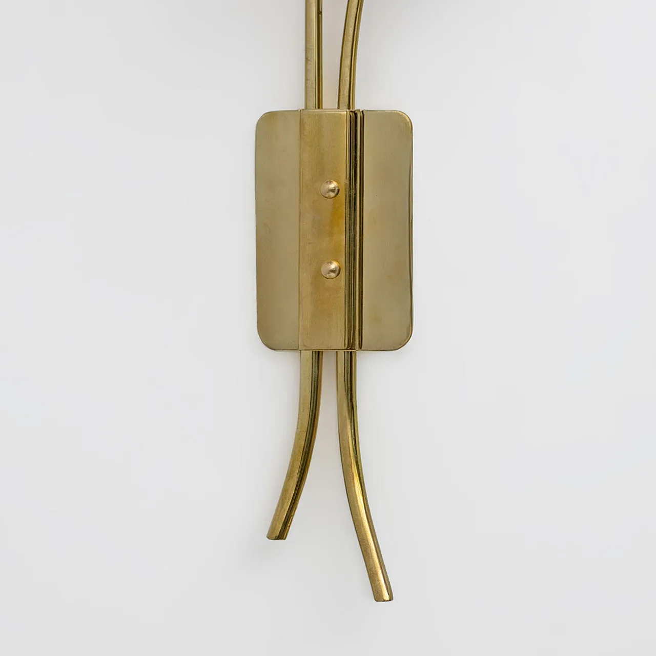 Pair of Tulips Murano glass and brass sconces, 20th century 11