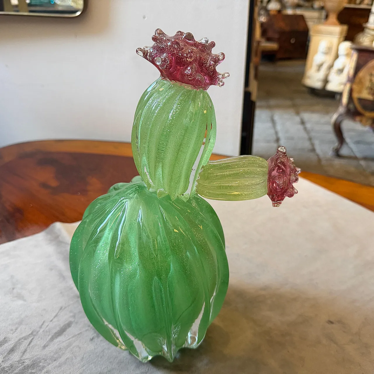 Murano glass flowering cactus, 1990s 2
