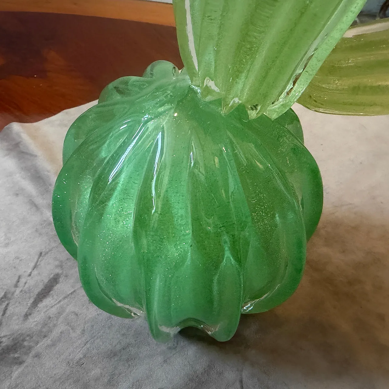 Murano glass flowering cactus, 1990s 6