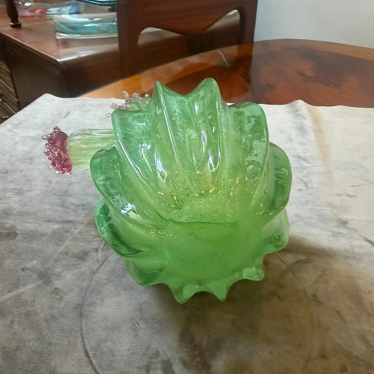 Murano glass flowering cactus, 1990s 12