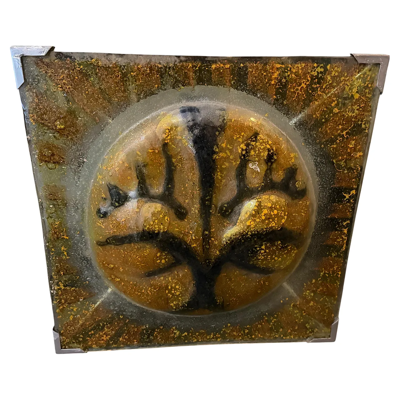 Murano glass ceiling light by Angelo Brotto for Esperia, 1960s 2