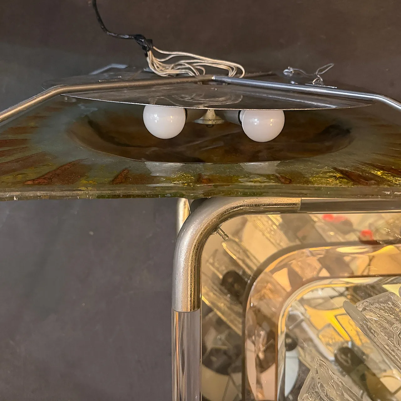 Murano glass ceiling light by Angelo Brotto for Esperia, 1960s 8