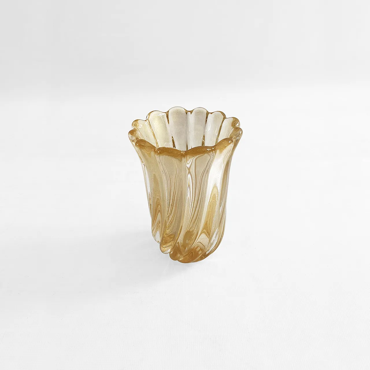 Murano Glass Vase by Archimede Seguso Signed, 80s 7