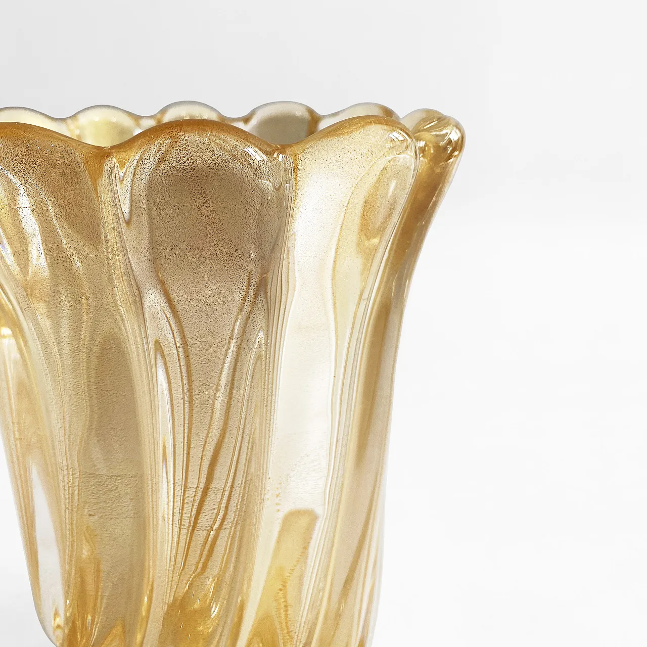 Murano Glass Vase by Archimede Seguso Signed, 80s 10