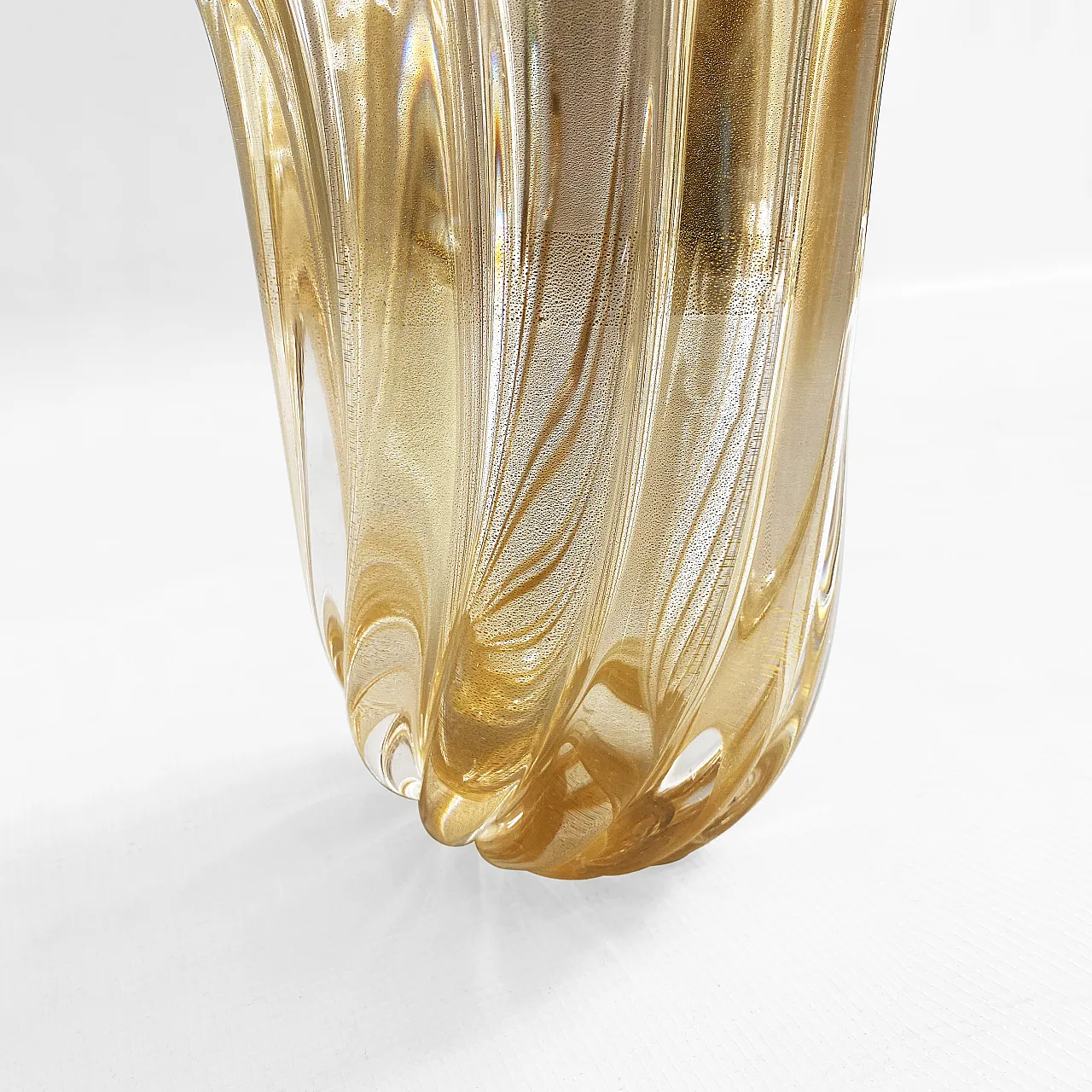 Murano Glass Vase by Archimede Seguso Signed, 80s 11