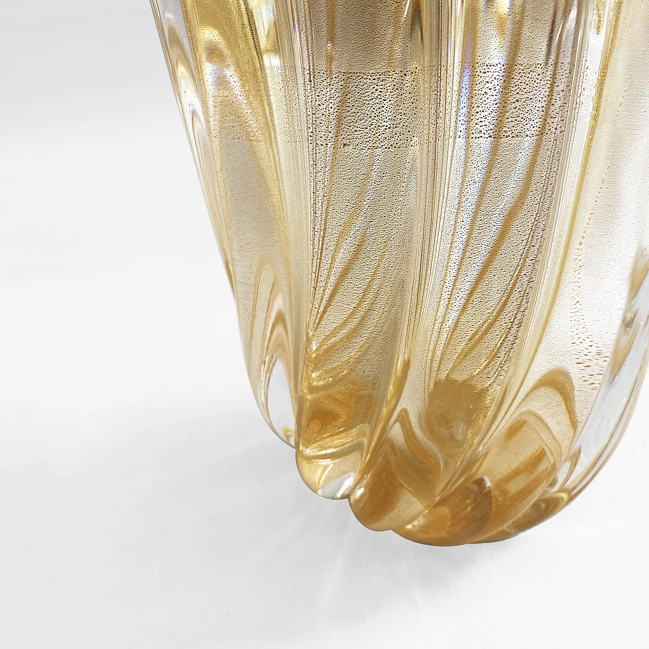Murano Glass Vase by Archimede Seguso Signed, 80s 12