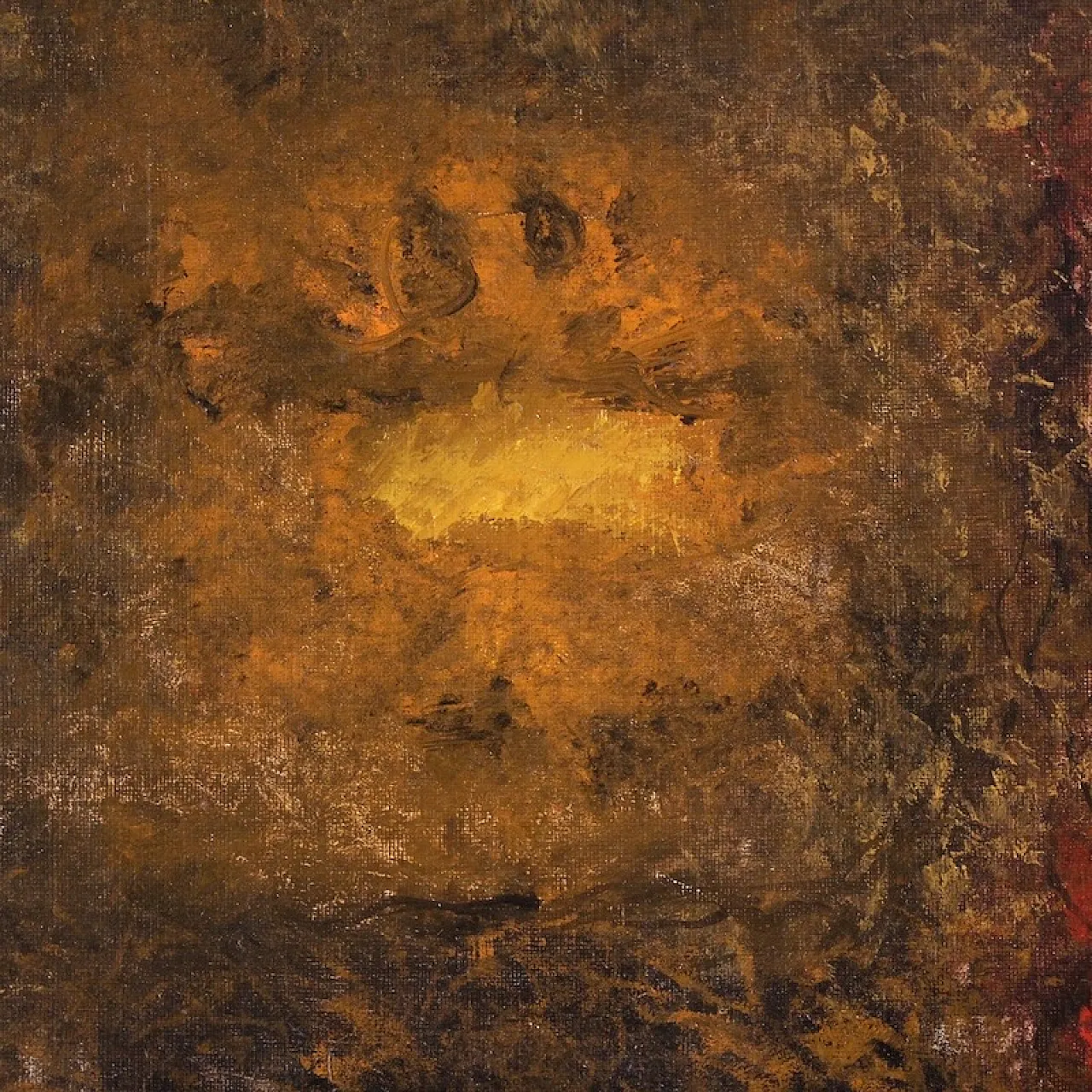 Abstract American painting signed J. Wolff 7