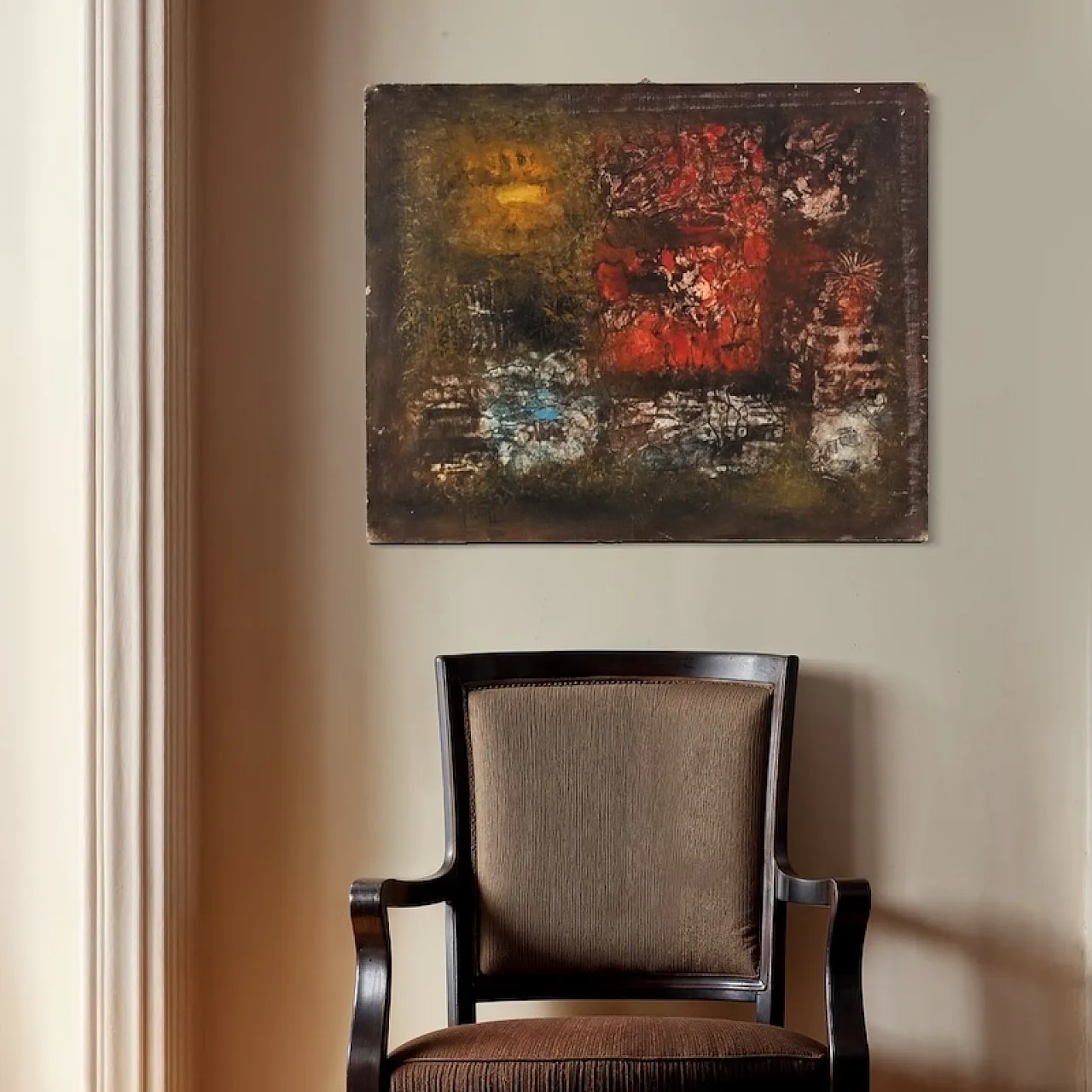 Abstract American painting signed J. Wolff 9