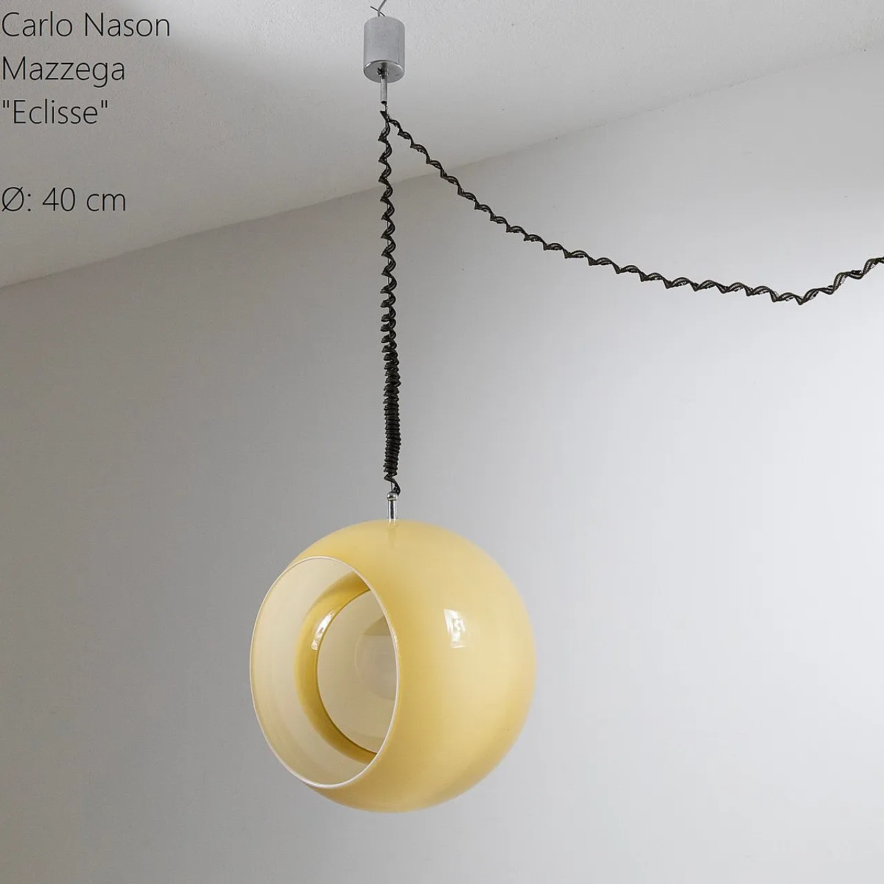 Lampada Eclisse di Mazzega, anni '70 1