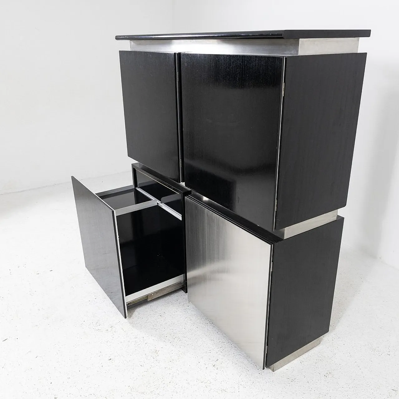 Parioli series sideboard with bar cabinet by Ludovico Acerbis for Acerbis, 1970s 5
