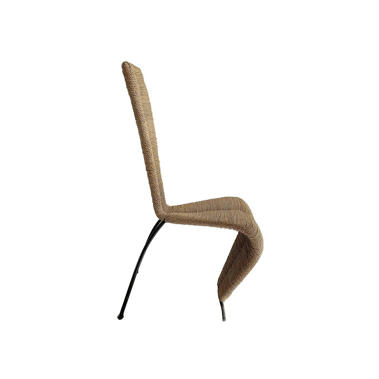 Tom Dixon Manner Hourglass Rope Chair, 90s 5