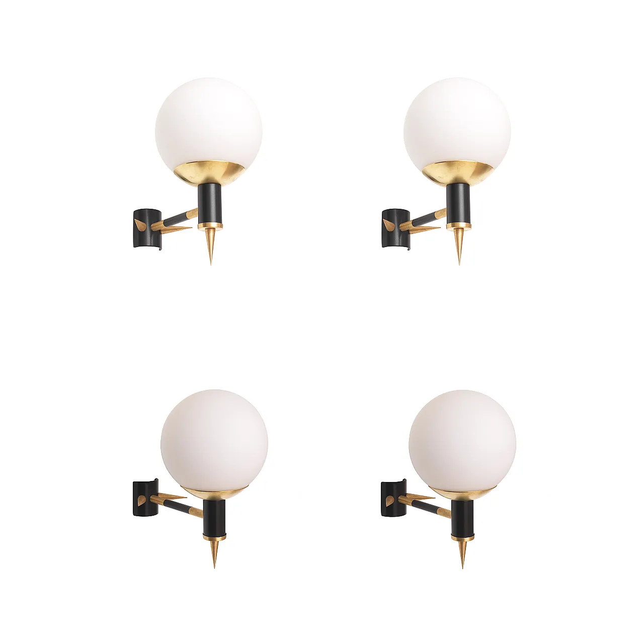 Pair of Maison Arlus Manner Wall Lights, 70s 6