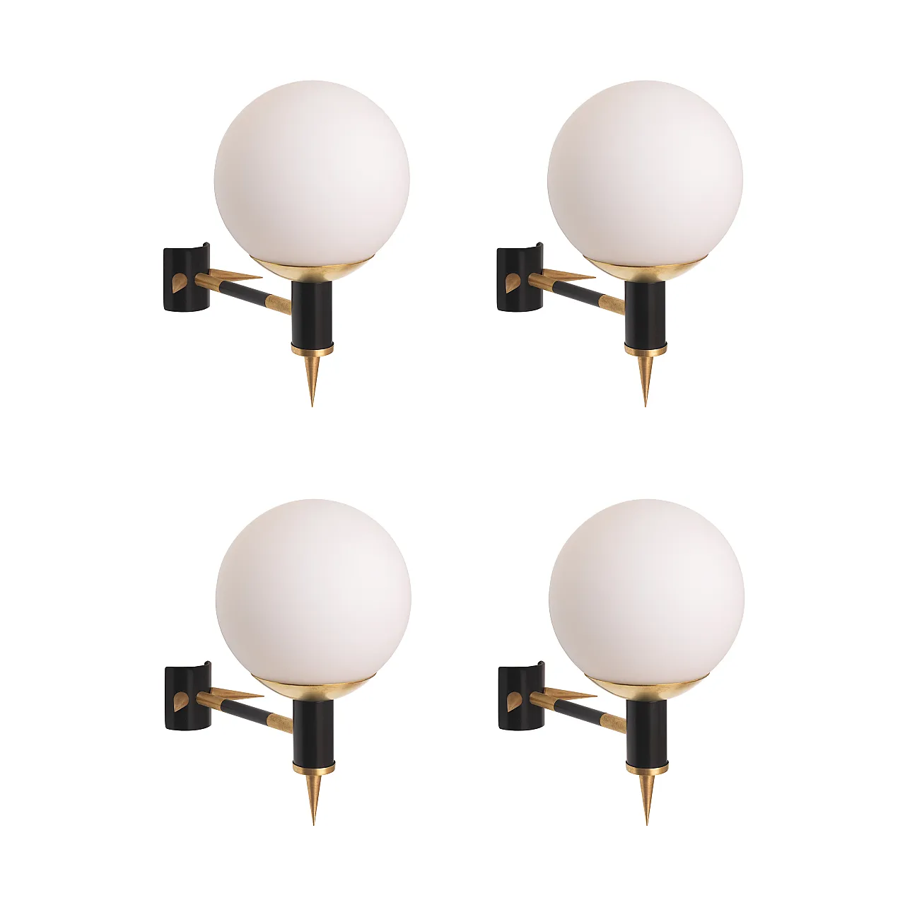Pair of Maison Arlus Manner Wall Lights, 70s 7