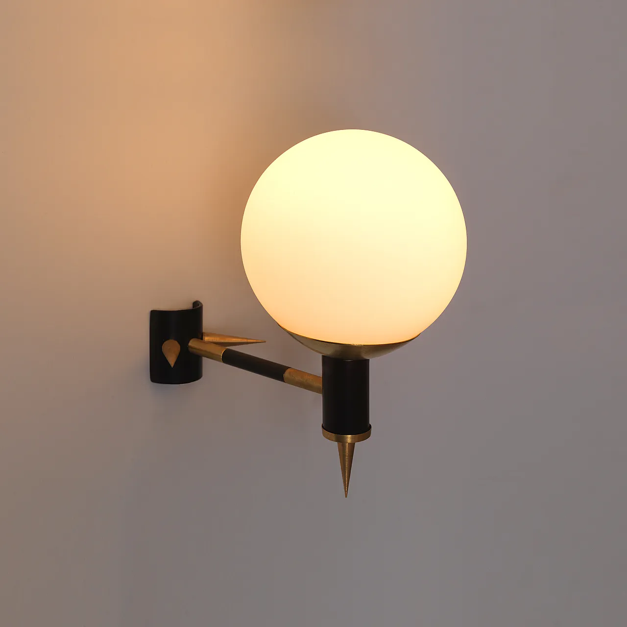 Pair of Maison Arlus Manner Wall Lights, 70s 9