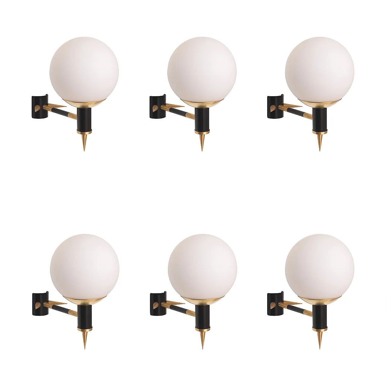 Pair of Maison Arlus Manner Wall Lights, 70s 18
