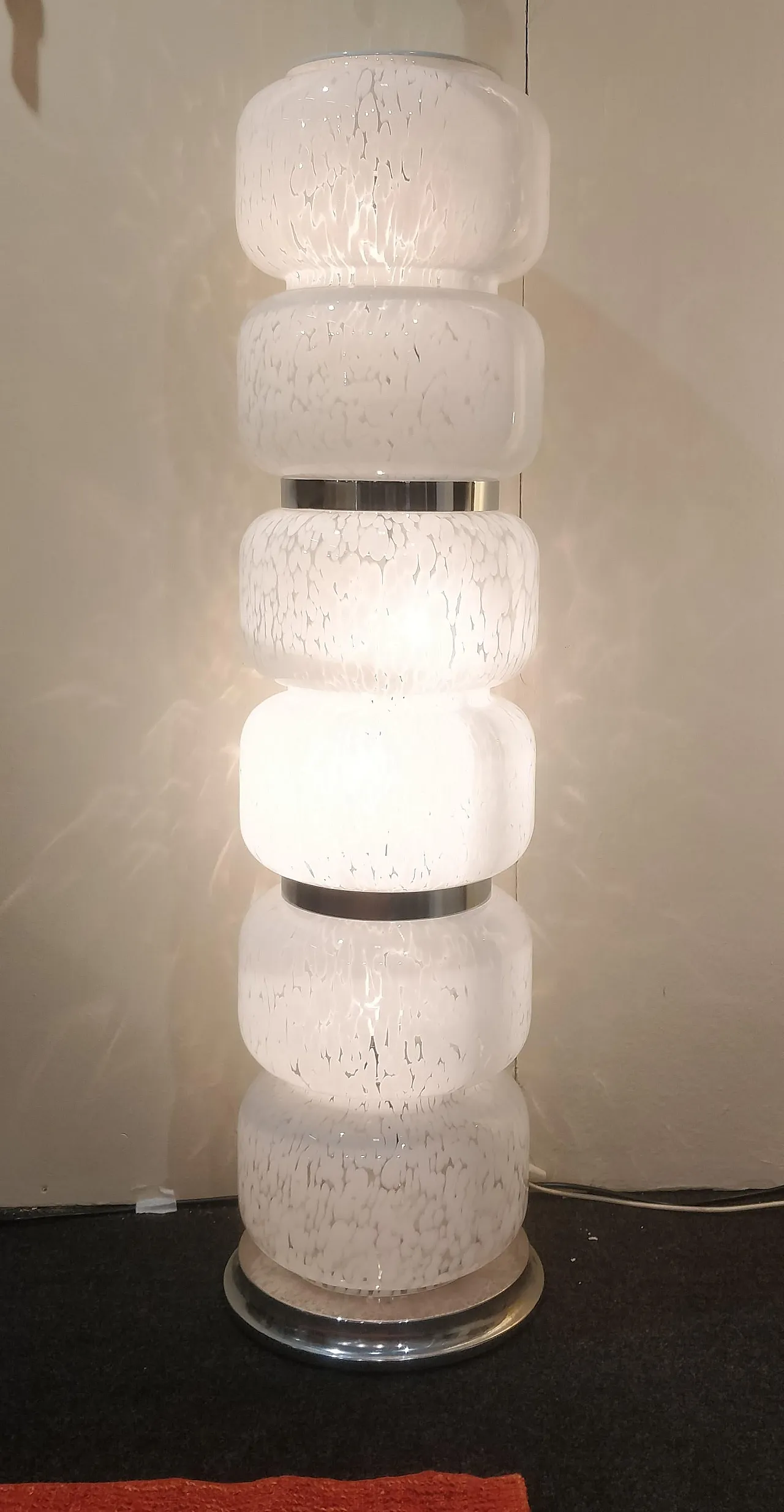 Totem floor lamp by AV Mazzega, Murano glass – Italy, 1960s 4