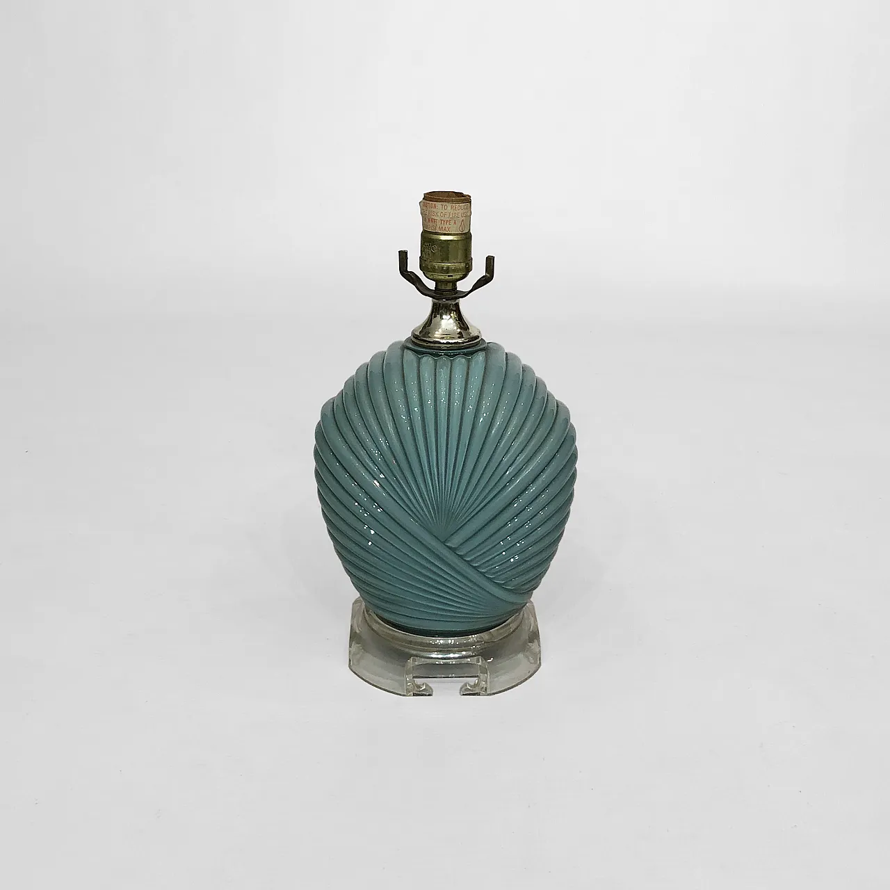 Dusty Blue Candy Table Lamp, 70s 4