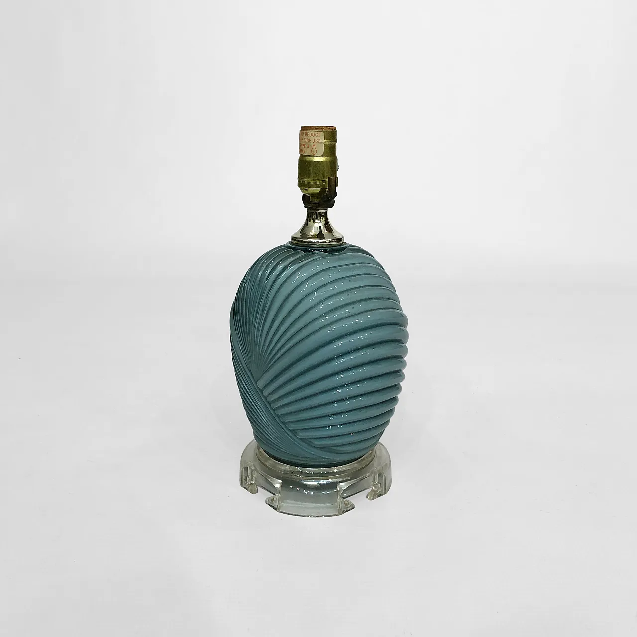 Dusty Blue Candy Table Lamp, 70s 5