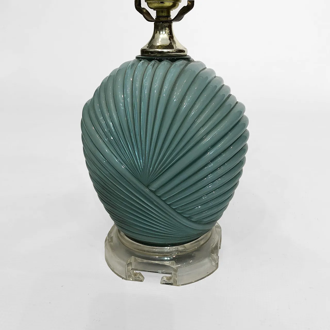 Dusty Blue Candy Table Lamp, 70s 6