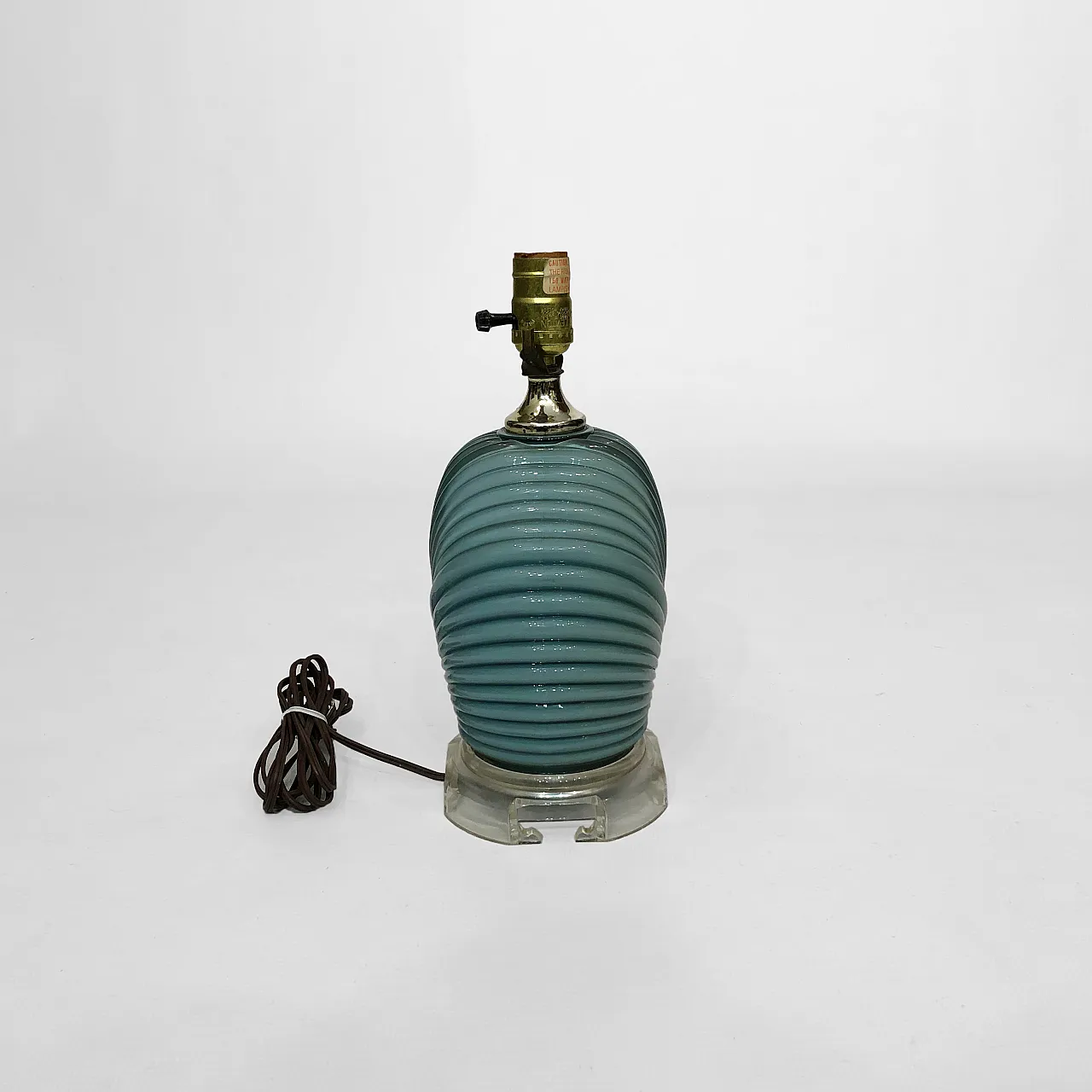 Dusty Blue Candy Table Lamp, 70s 8
