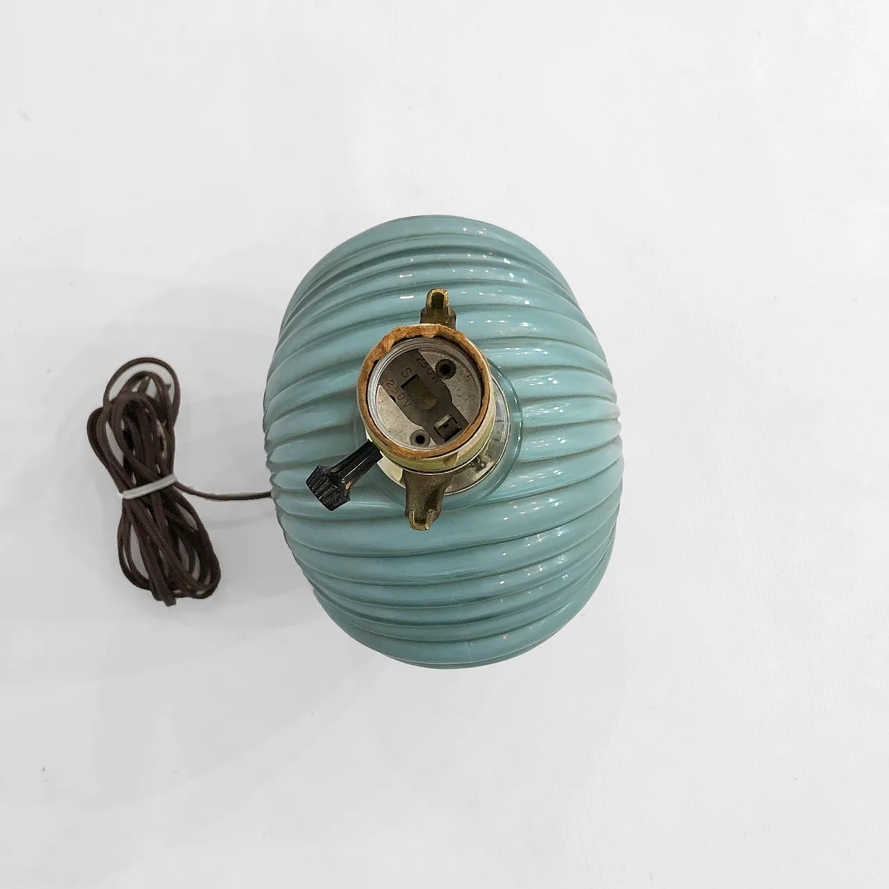 Dusty Blue Candy Table Lamp, 70s 9