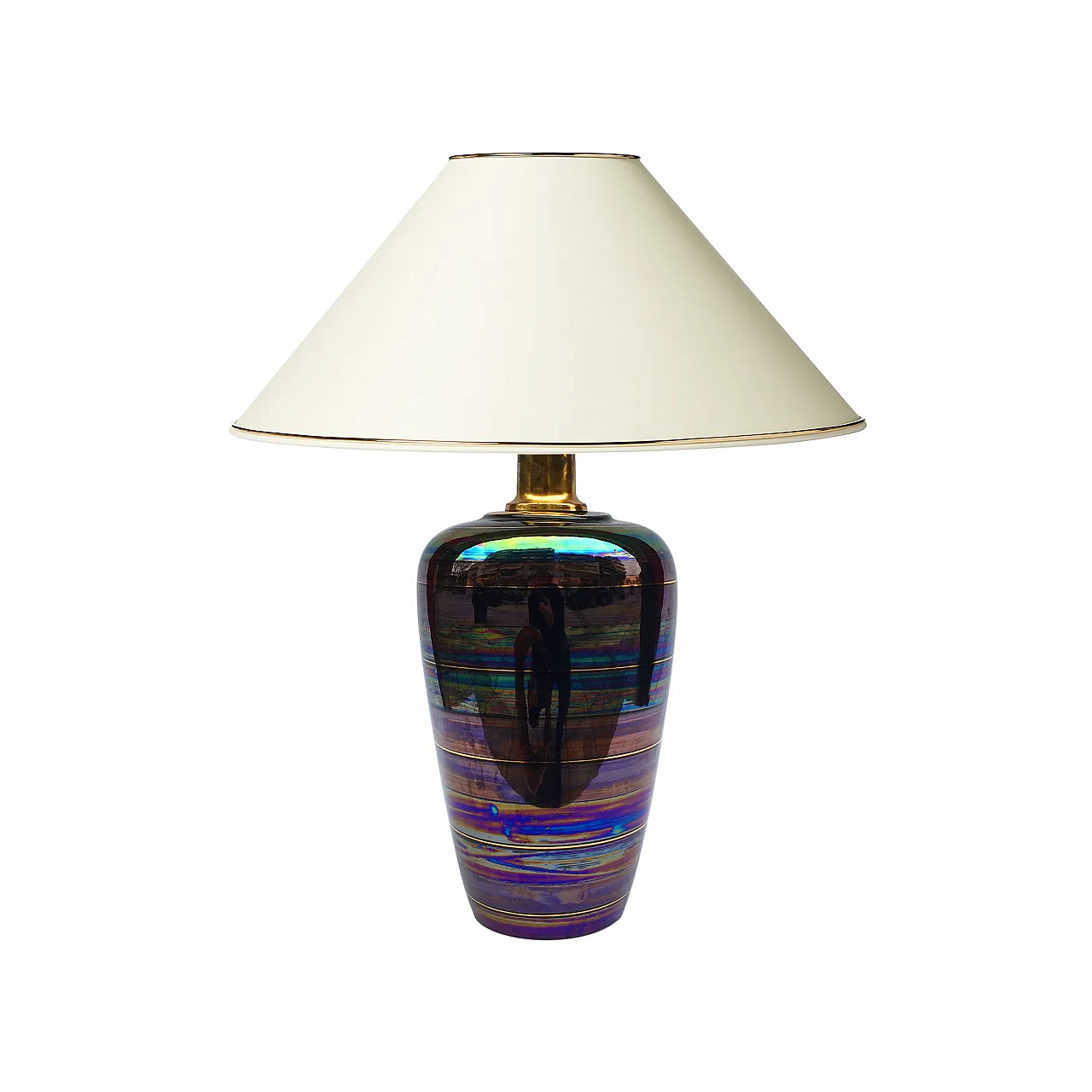 Iridescent ceramic table lamp 1
