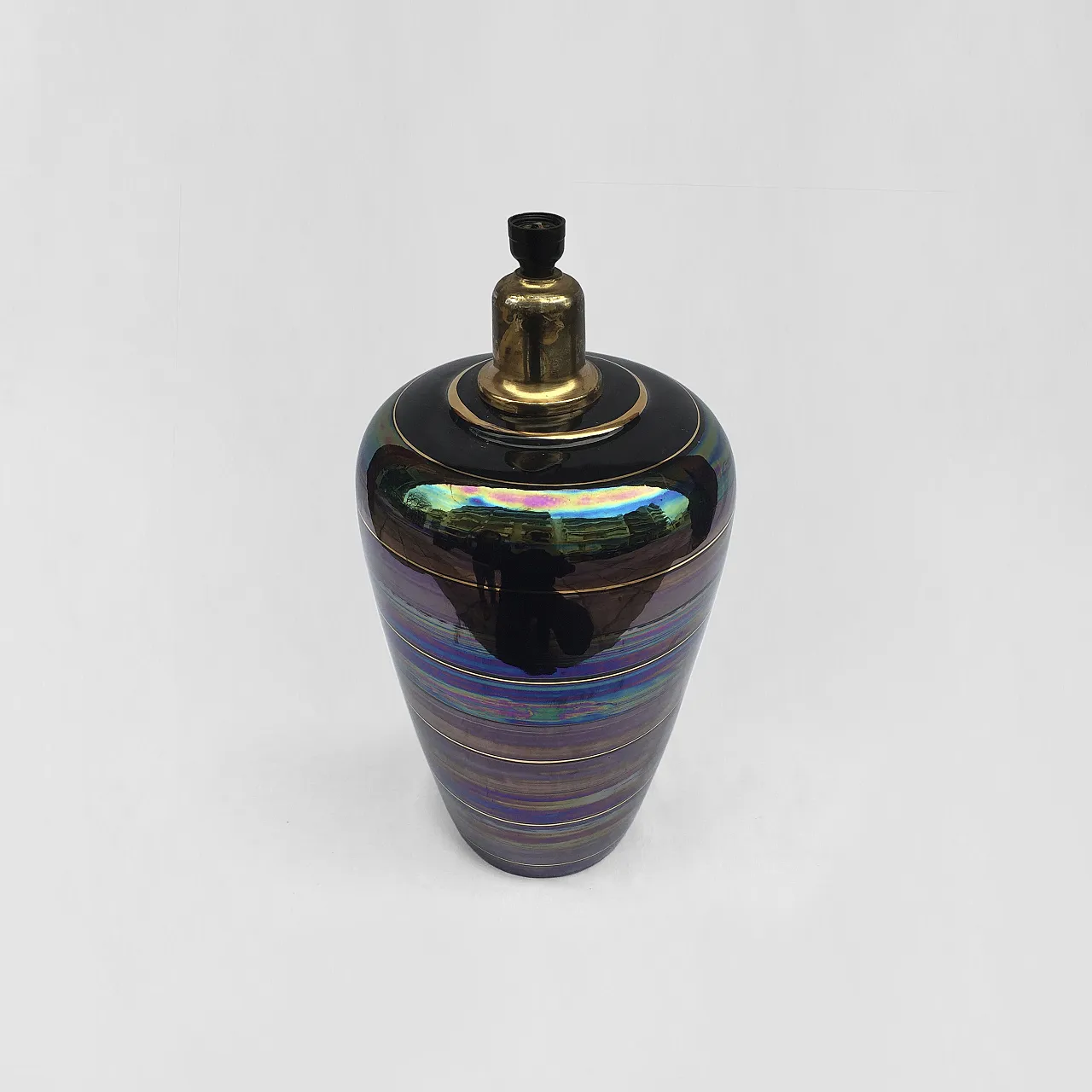 Iridescent ceramic table lamp 4
