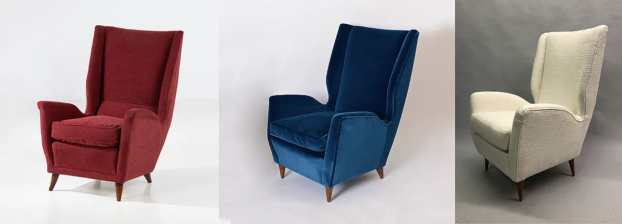 Poltrona Wingback Gio Ponti per I.S.A, anni '50 13