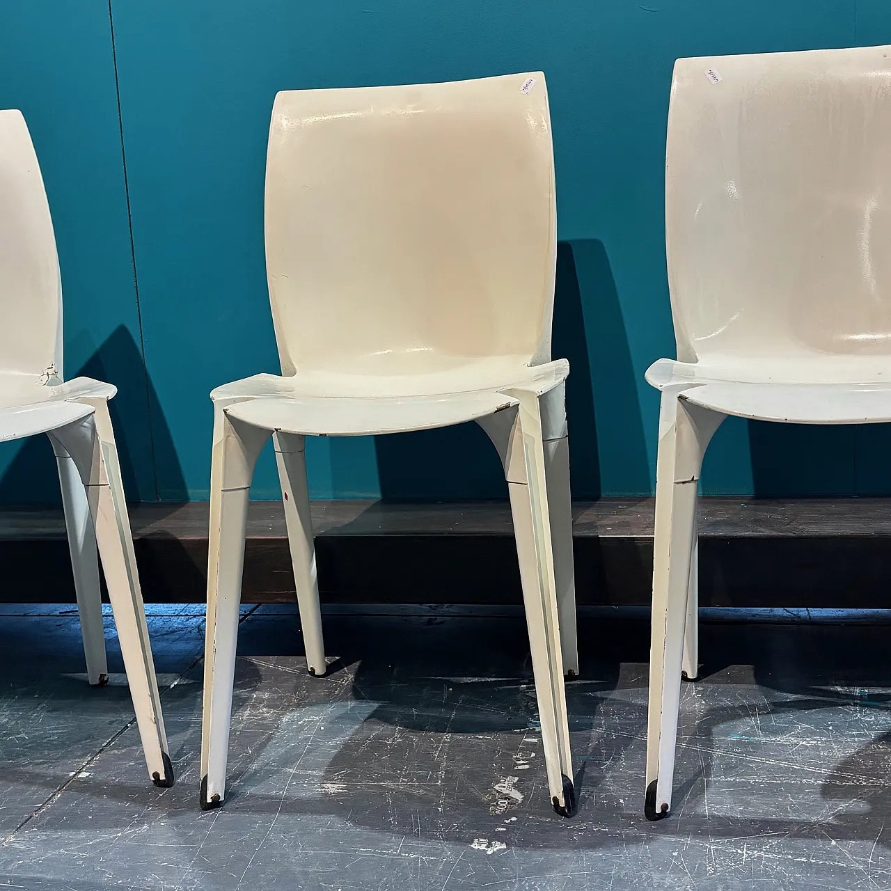 4 Lambada chairs by Marco Zanuso for Gavina 70s 3