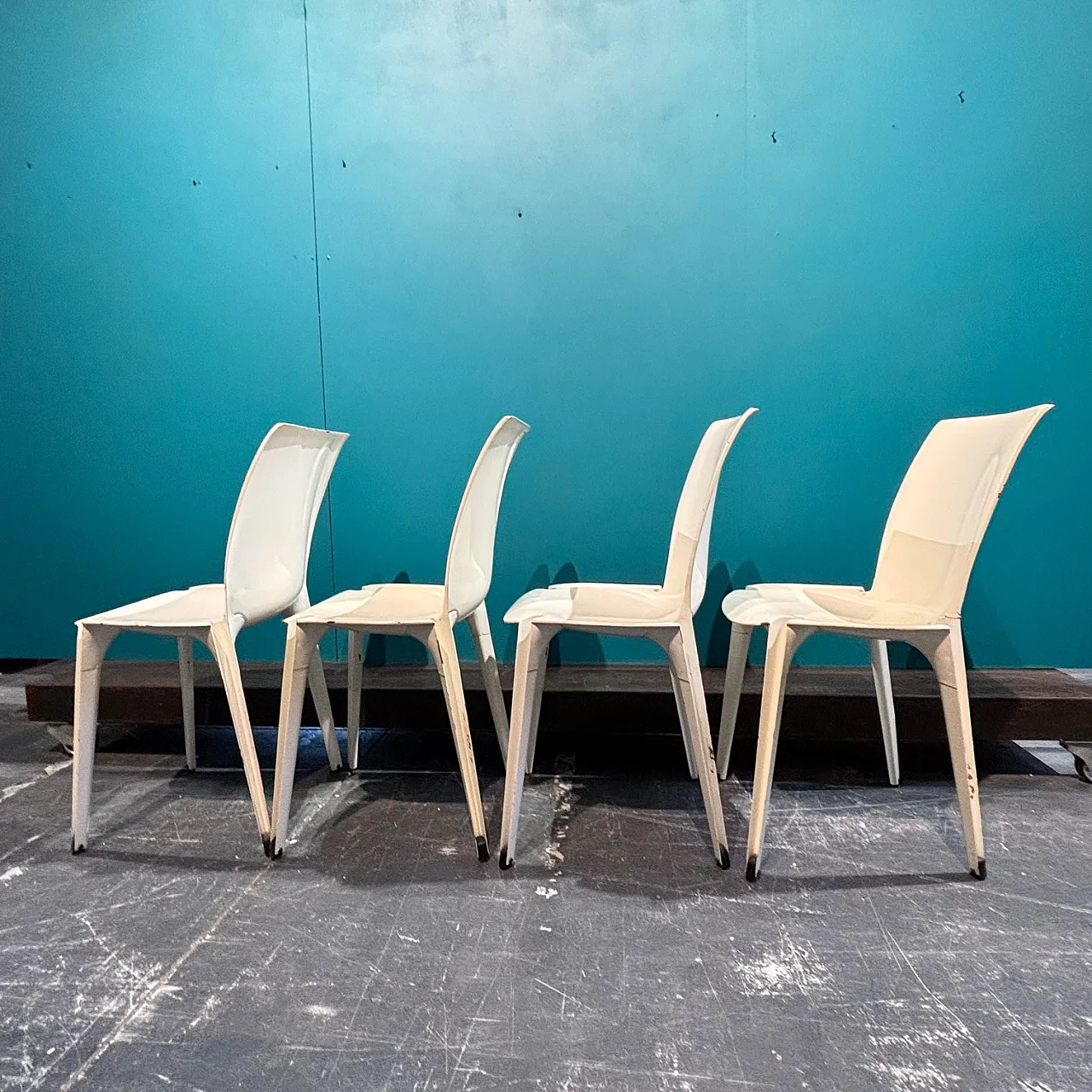 4 Lambada chairs by Marco Zanuso for Gavina 70s 8
