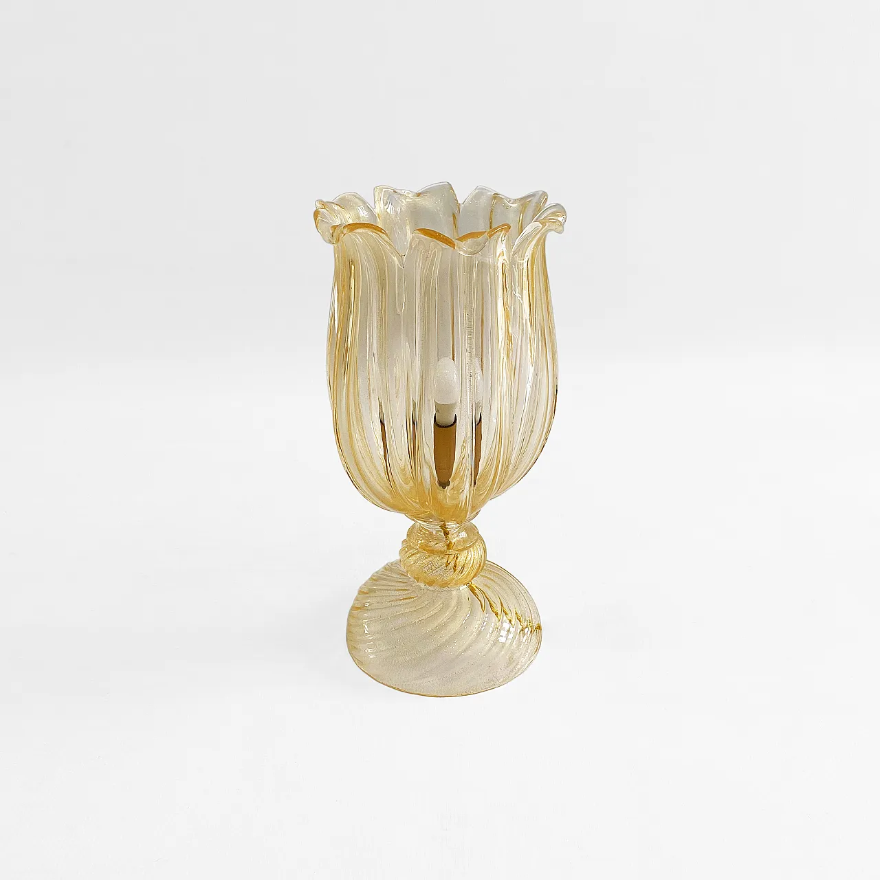 Lampada da tavolo Archimede Seguso in vetro di Murano, anni '70 2
