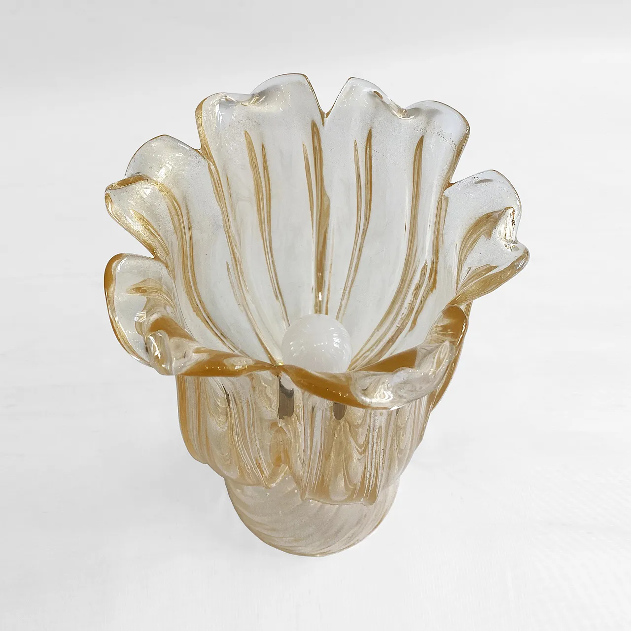 Lampada da tavolo Archimede Seguso in vetro di Murano, anni '70 8