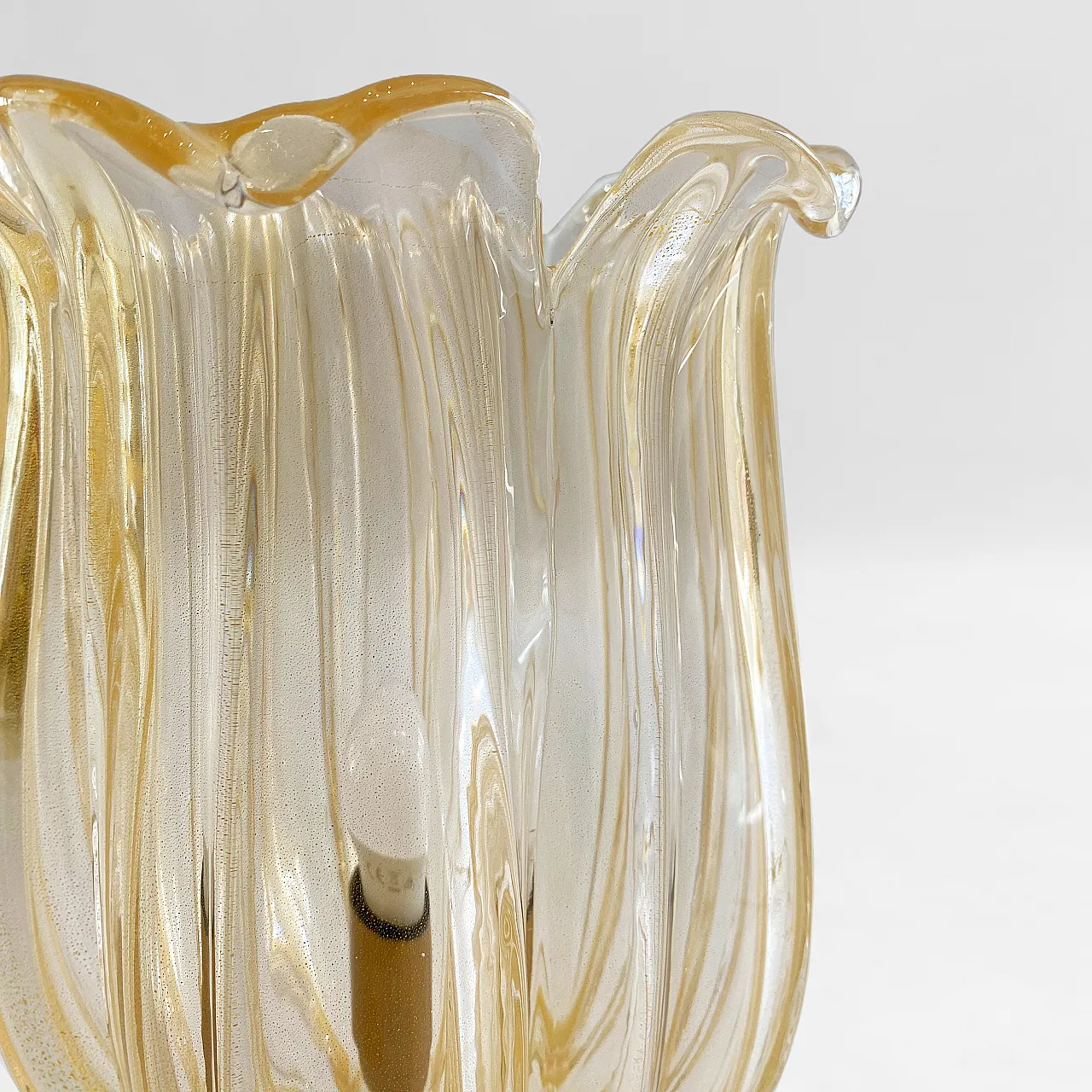 Lampada da tavolo Archimede Seguso in vetro di Murano, anni '70 10