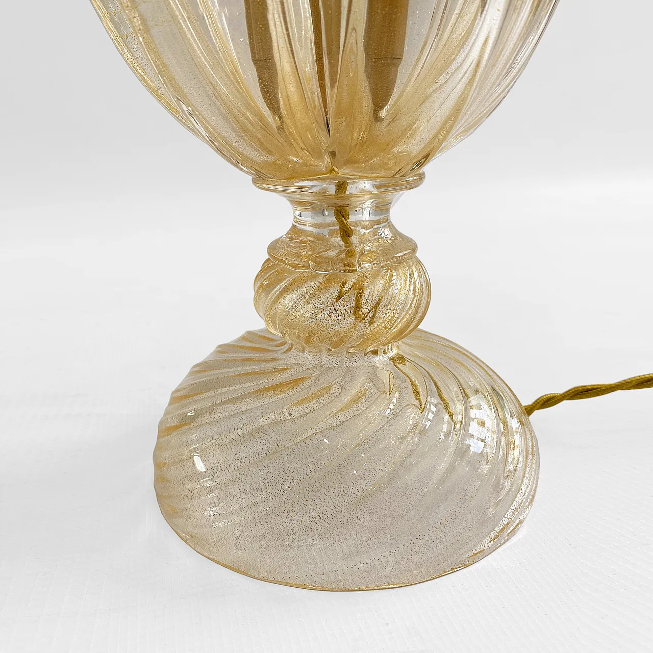Lampada da tavolo Archimede Seguso in vetro di Murano, anni '70 12