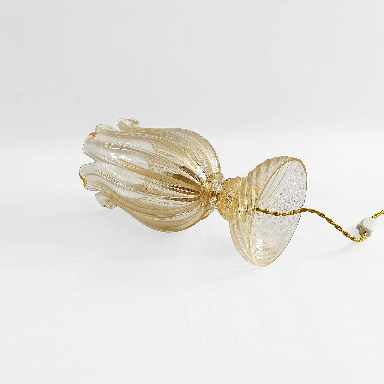 Lampada da tavolo Archimede Seguso in vetro di Murano, anni '70 13