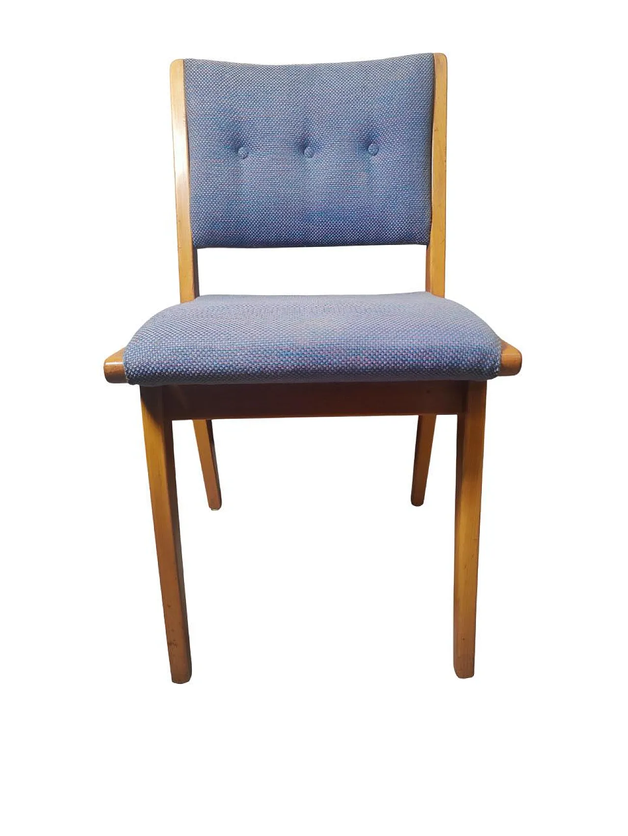 6 Jens Risom dining chairs for Knoll International Model 666, 50s 7