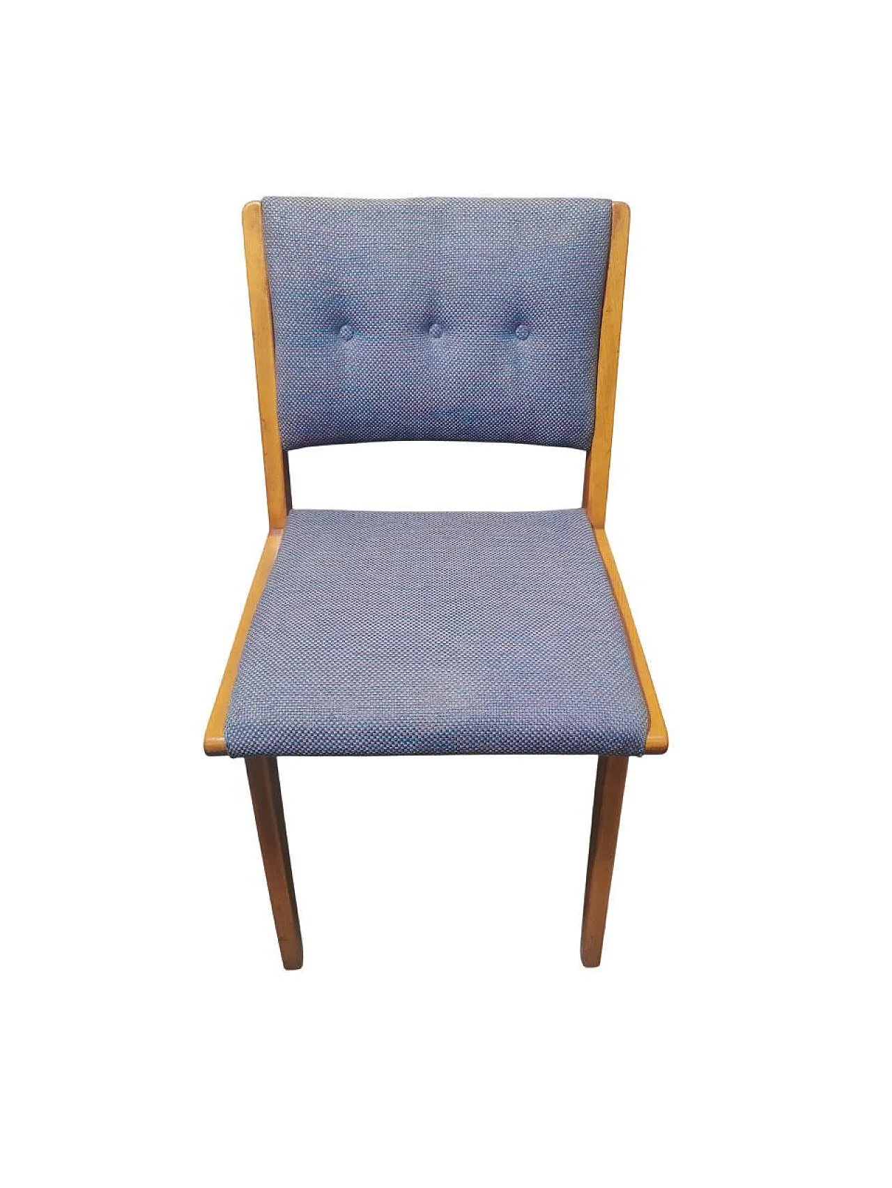 6 Jens Risom dining chairs for Knoll International Model 666, 50s 8