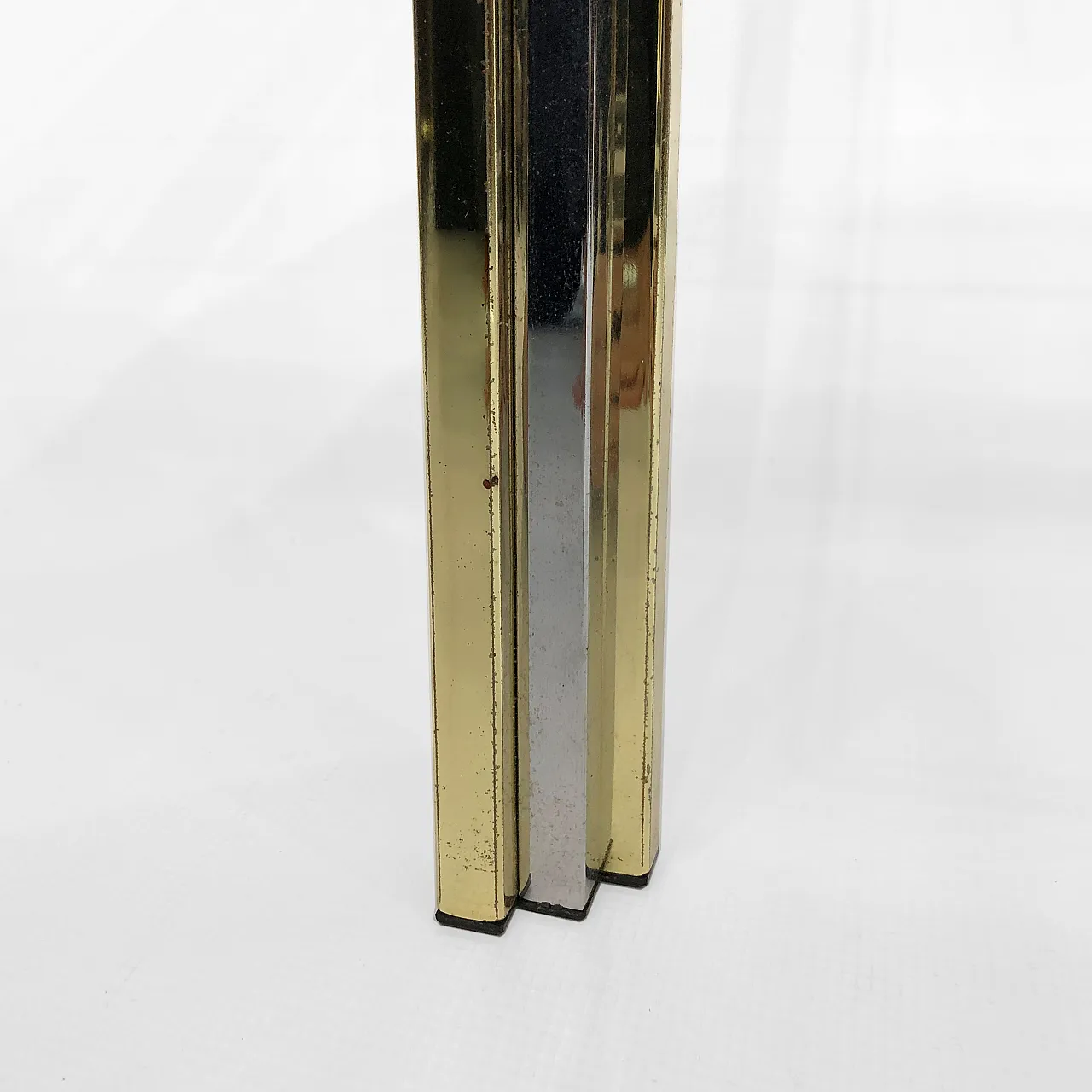 Brass And Chrome Side Table, 1970s 13