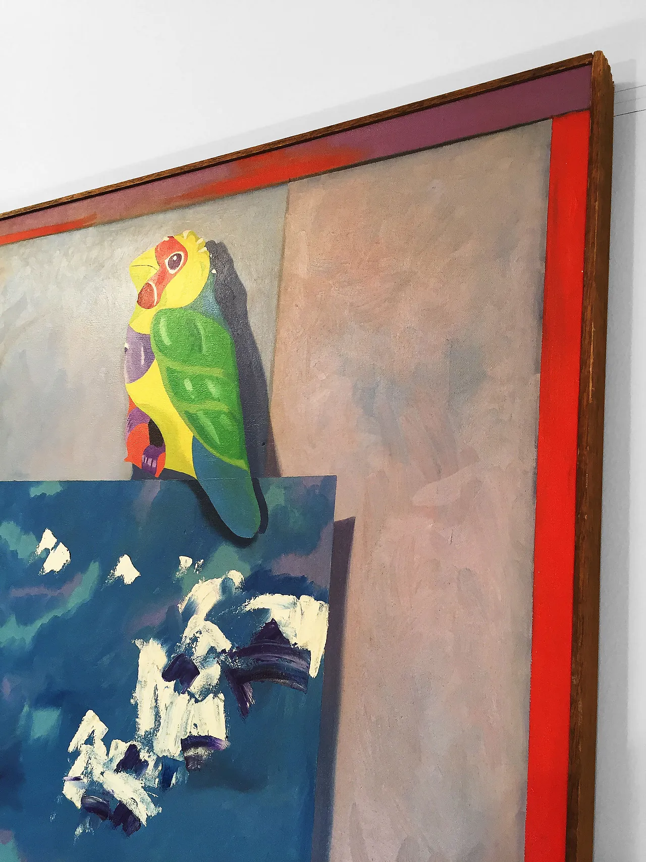 Dipinto 'Mated Measure' di Richard Frank, olio su tela 1980 7