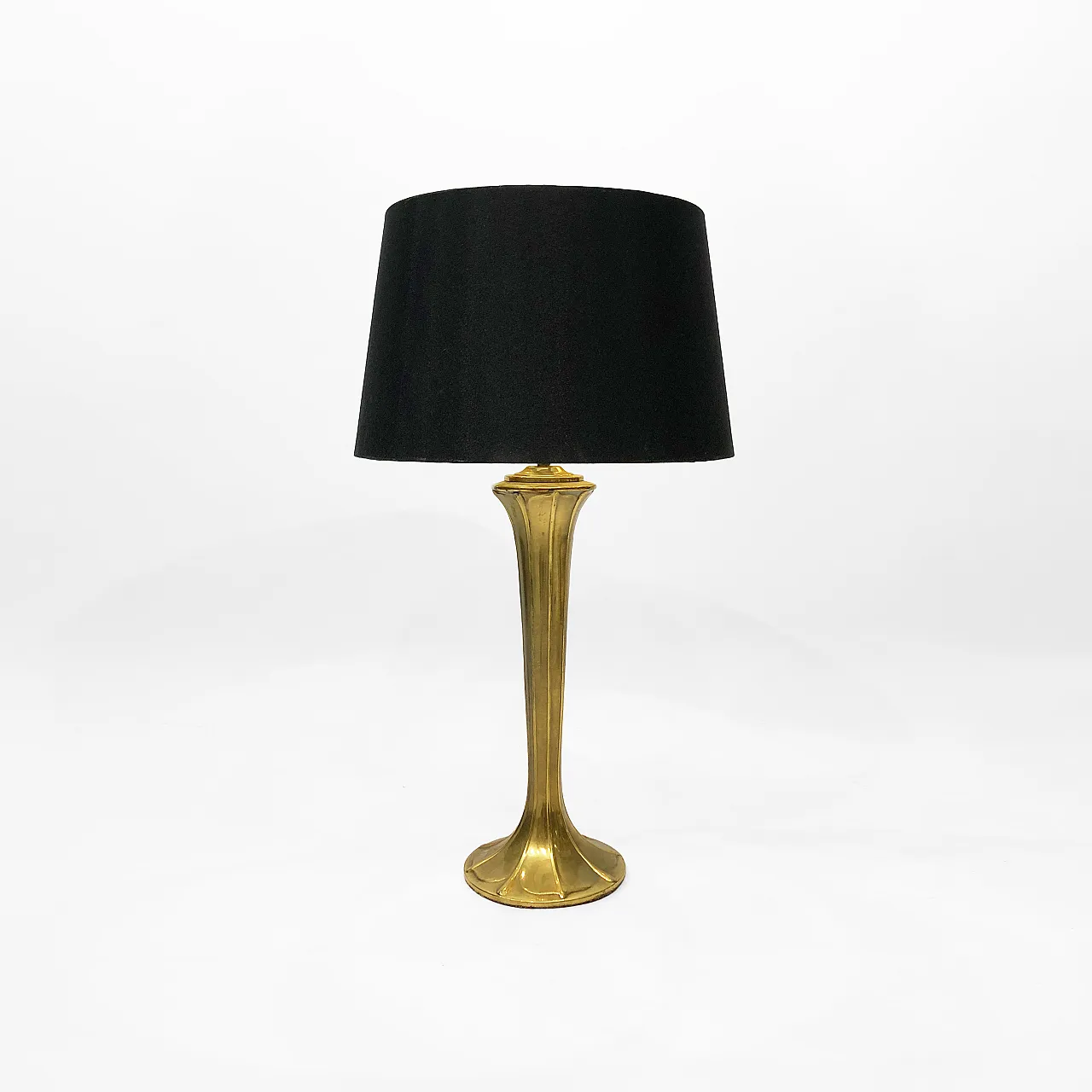 Brass Art Nouveau Style Table Lamp, 70s 2