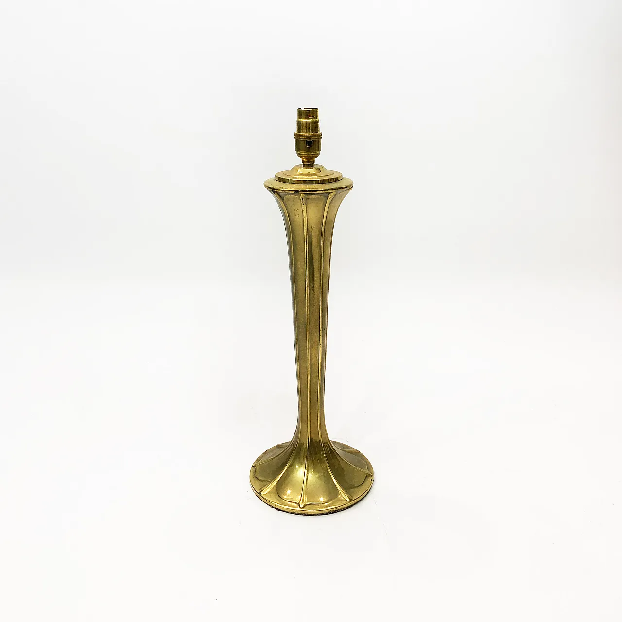 Brass Art Nouveau Style Table Lamp, 70s 4