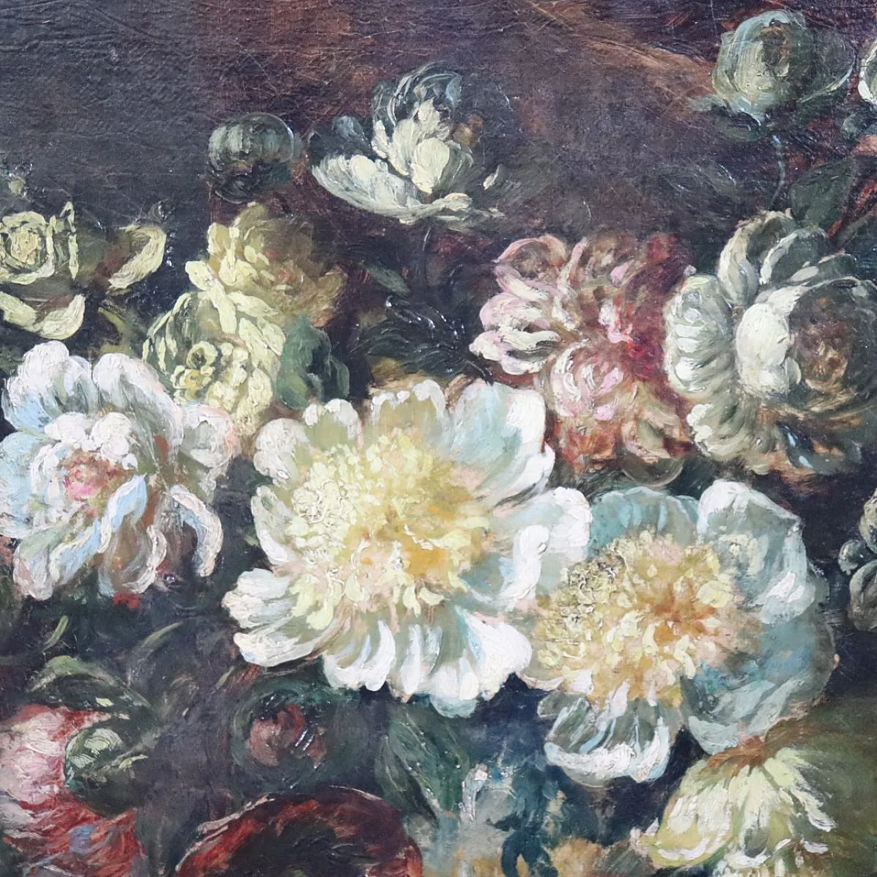 Grande dipinto olio su tela, natura morta, '800 6