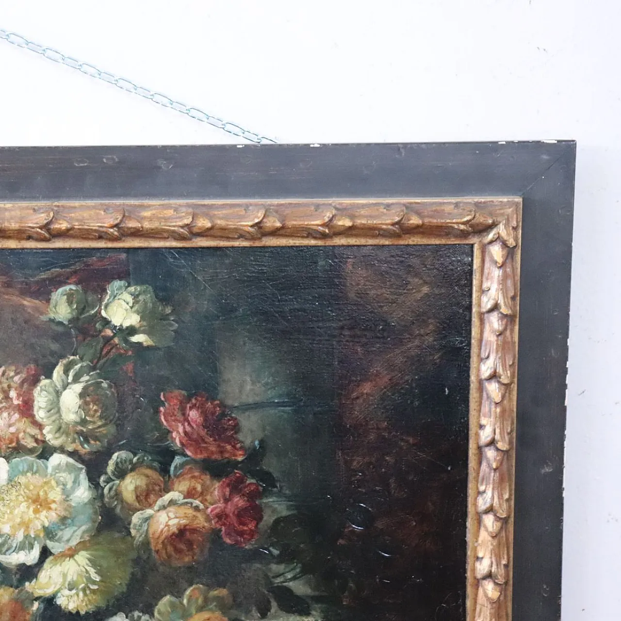 Grande dipinto olio su tela, natura morta, '800 11