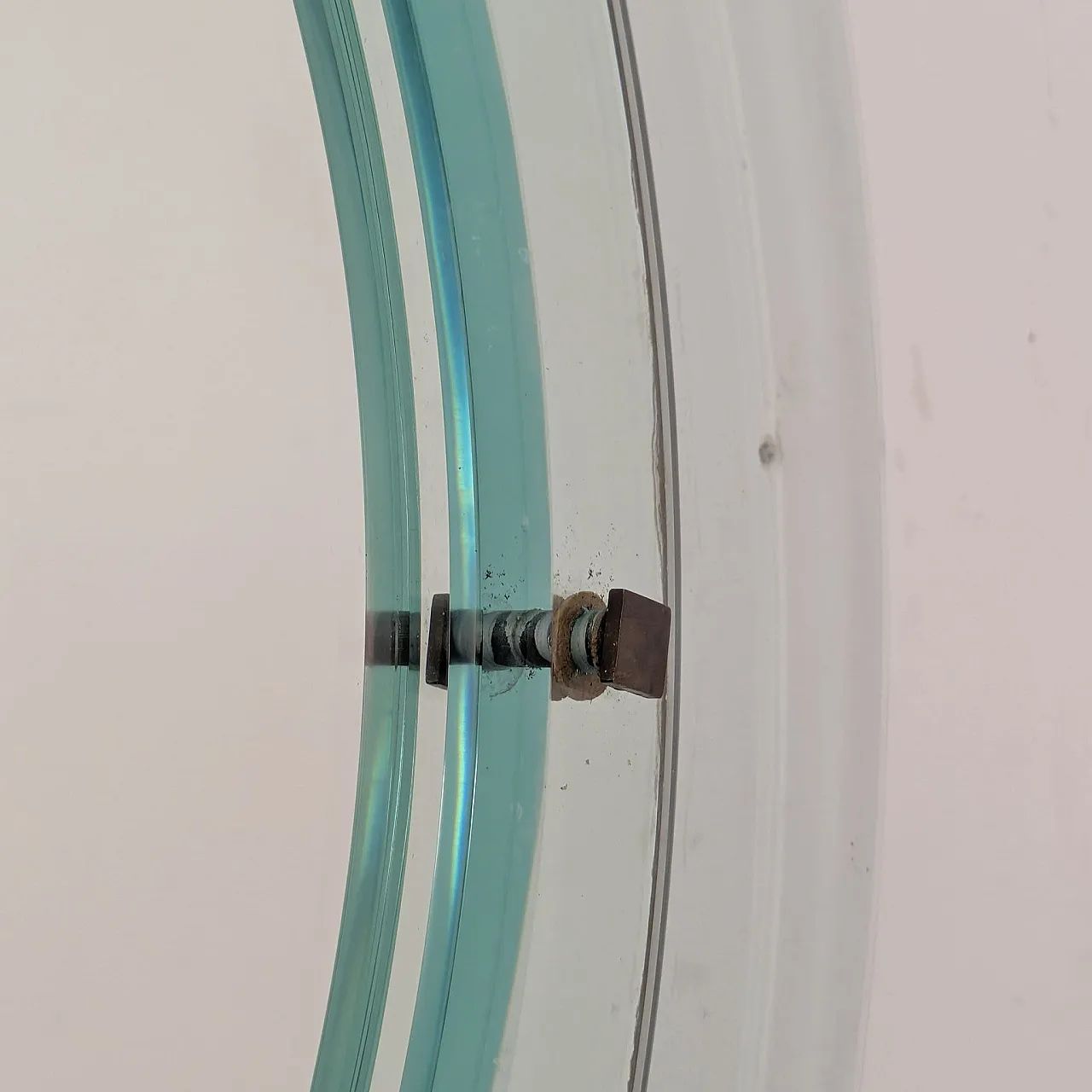 Specchio in vetro di murano e ottone Fontana Arte e Max Ingrand, 1960 5
