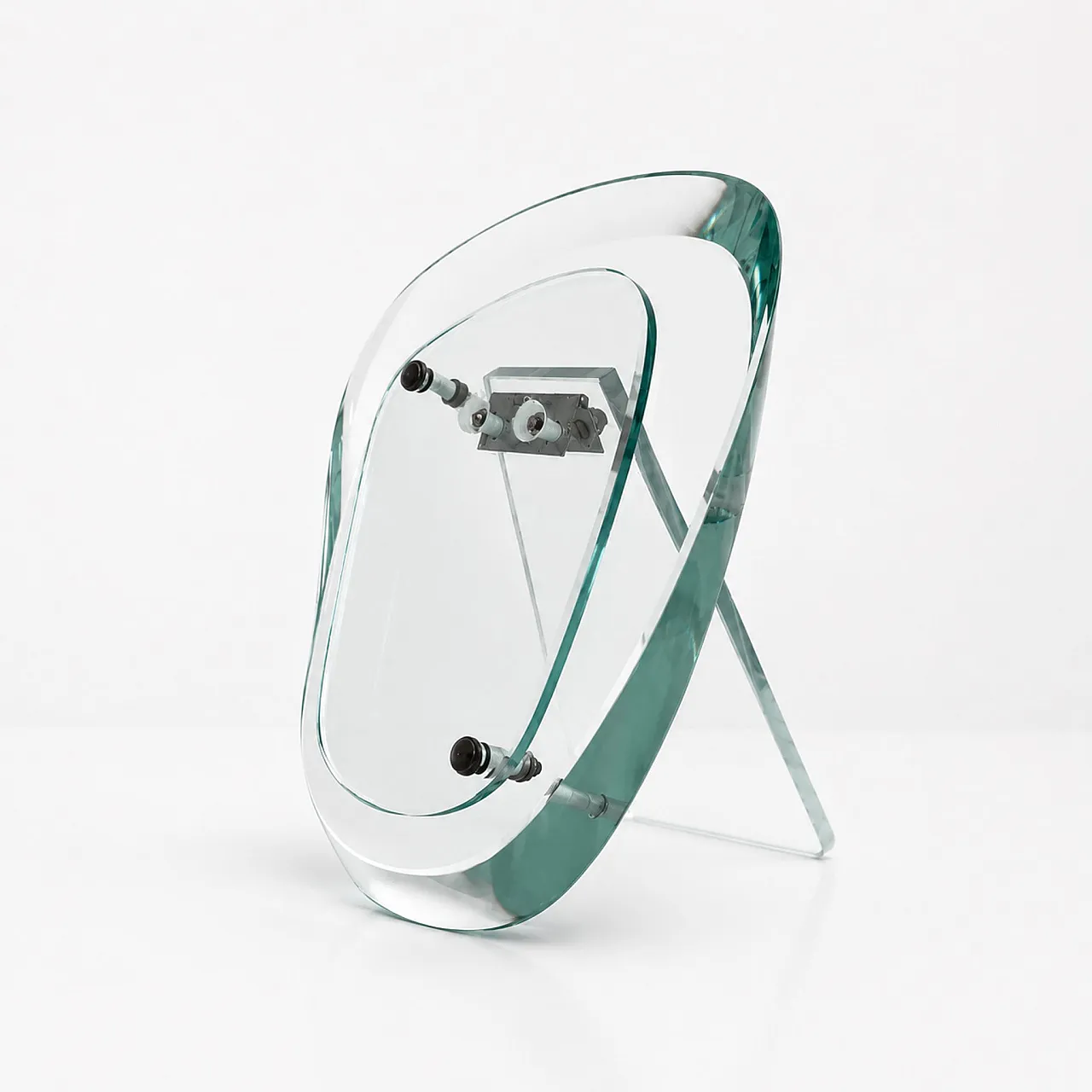 Fontana Arte Max Ingrand glass and brass photo frame from the 1950s 4