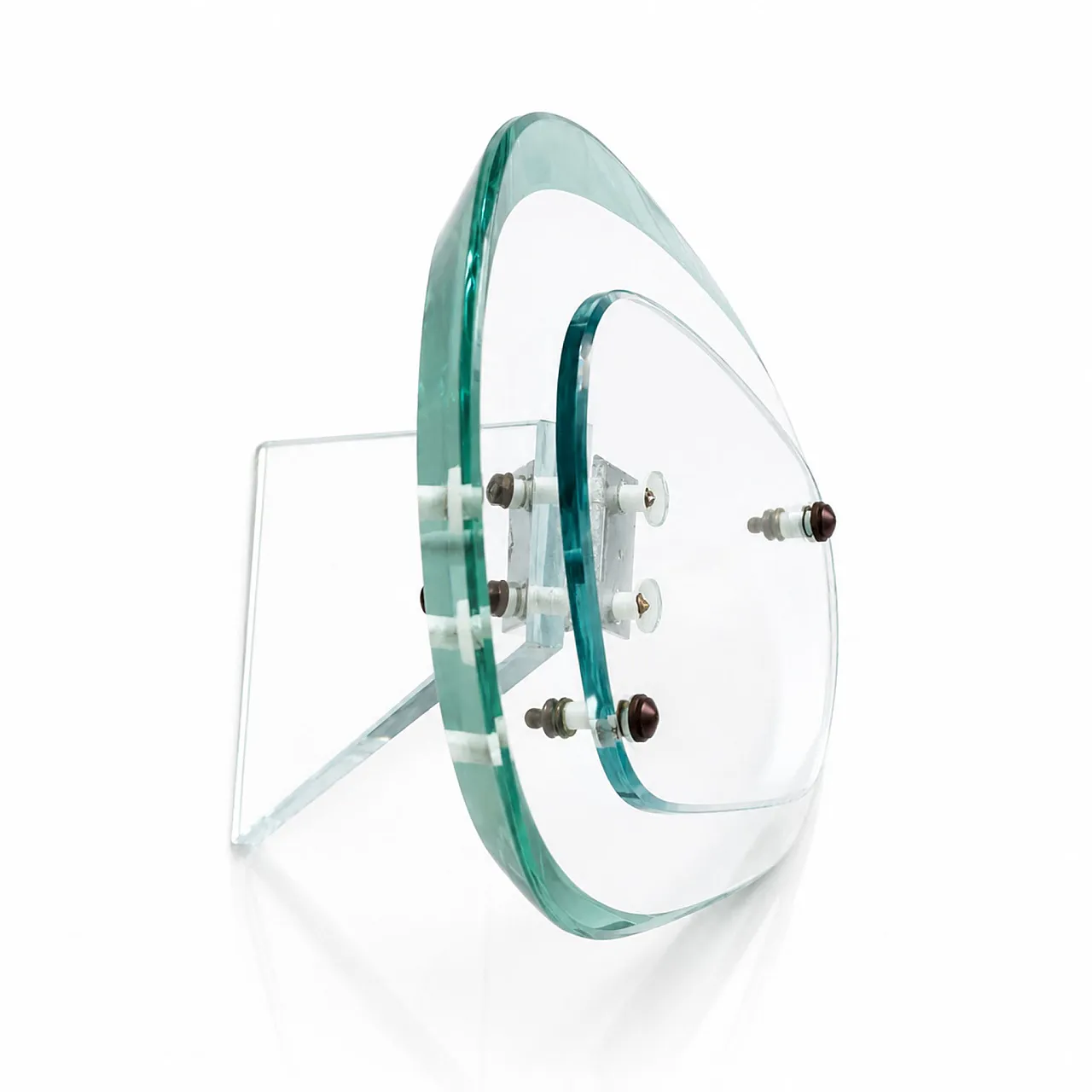Fontana Arte Max Ingrand glass and brass photo frame from the 1950s 6