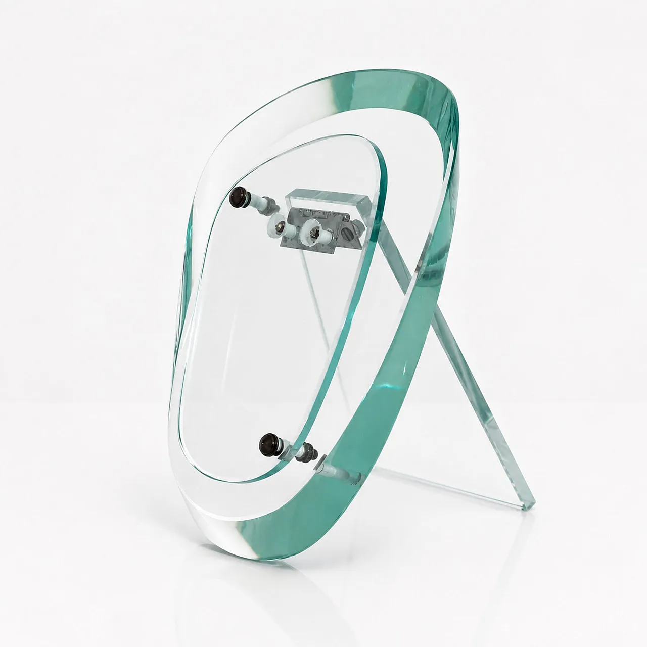 Fontana Arte Max Ingrand glass and brass photo frame from the 1950s 9