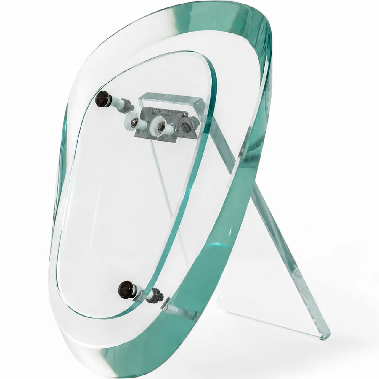Fontana Arte Max Ingrand glass and brass photo frame from the 1950s 10