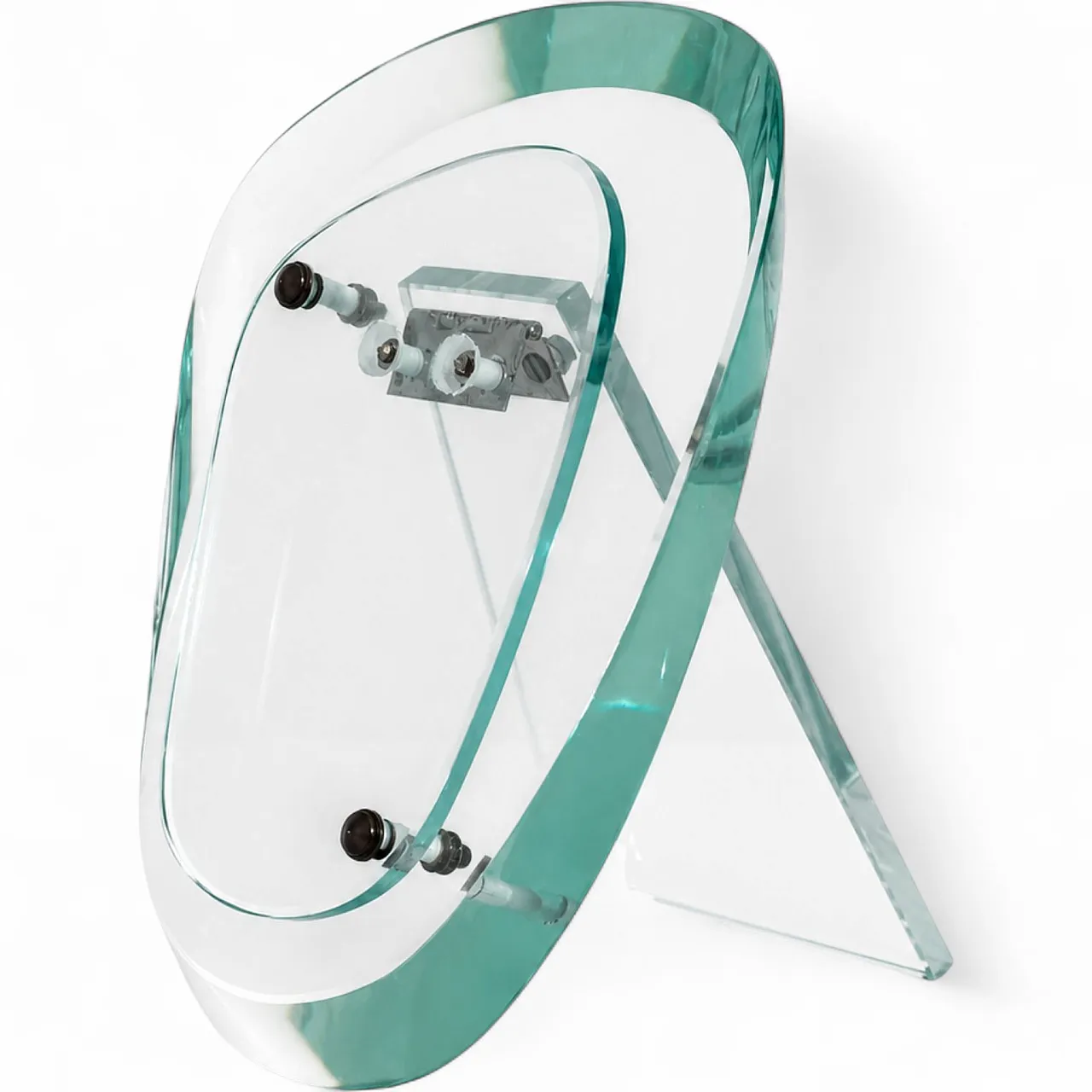 Fontana Arte Max Ingrand glass and brass photo frame from the 1950s 11